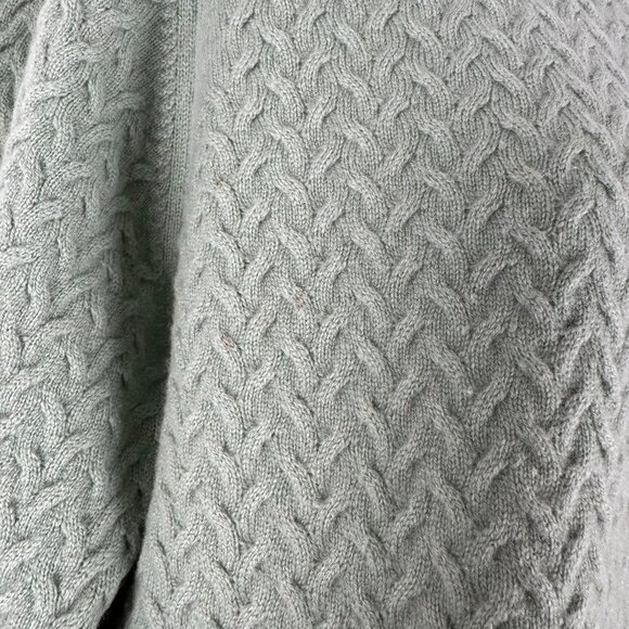 Charter Club 2 Ply Cashmere Sweater Womens Large Textured Weave Green FS-1350 - Picture 11 of 16